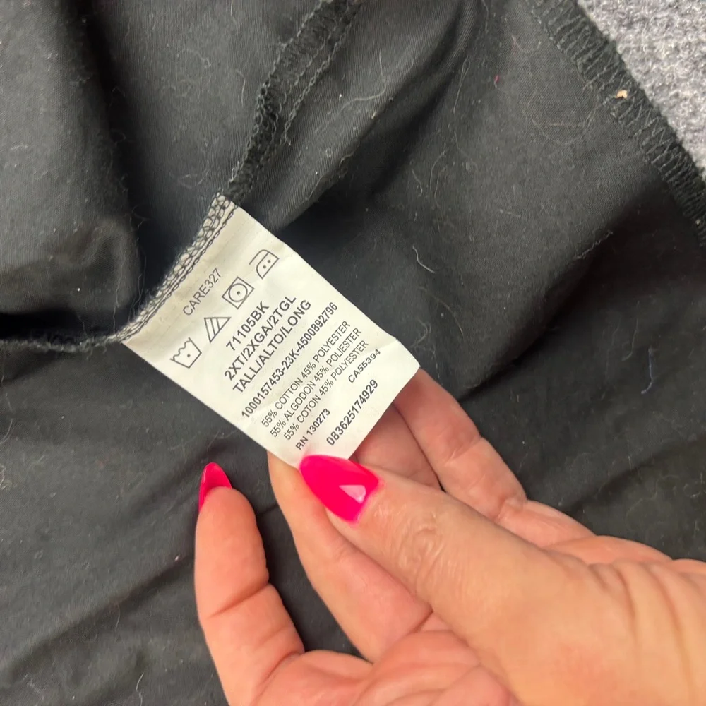 WRANGLER Men’s Black Western Long Sleeve Snap Button Up Shirt size: 2XL Tall - Picture 8 of 8